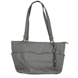 The Sak Gray Medium Sequoia Satchel Purse NEW Womens Pocketed Zip Shoulder Bag